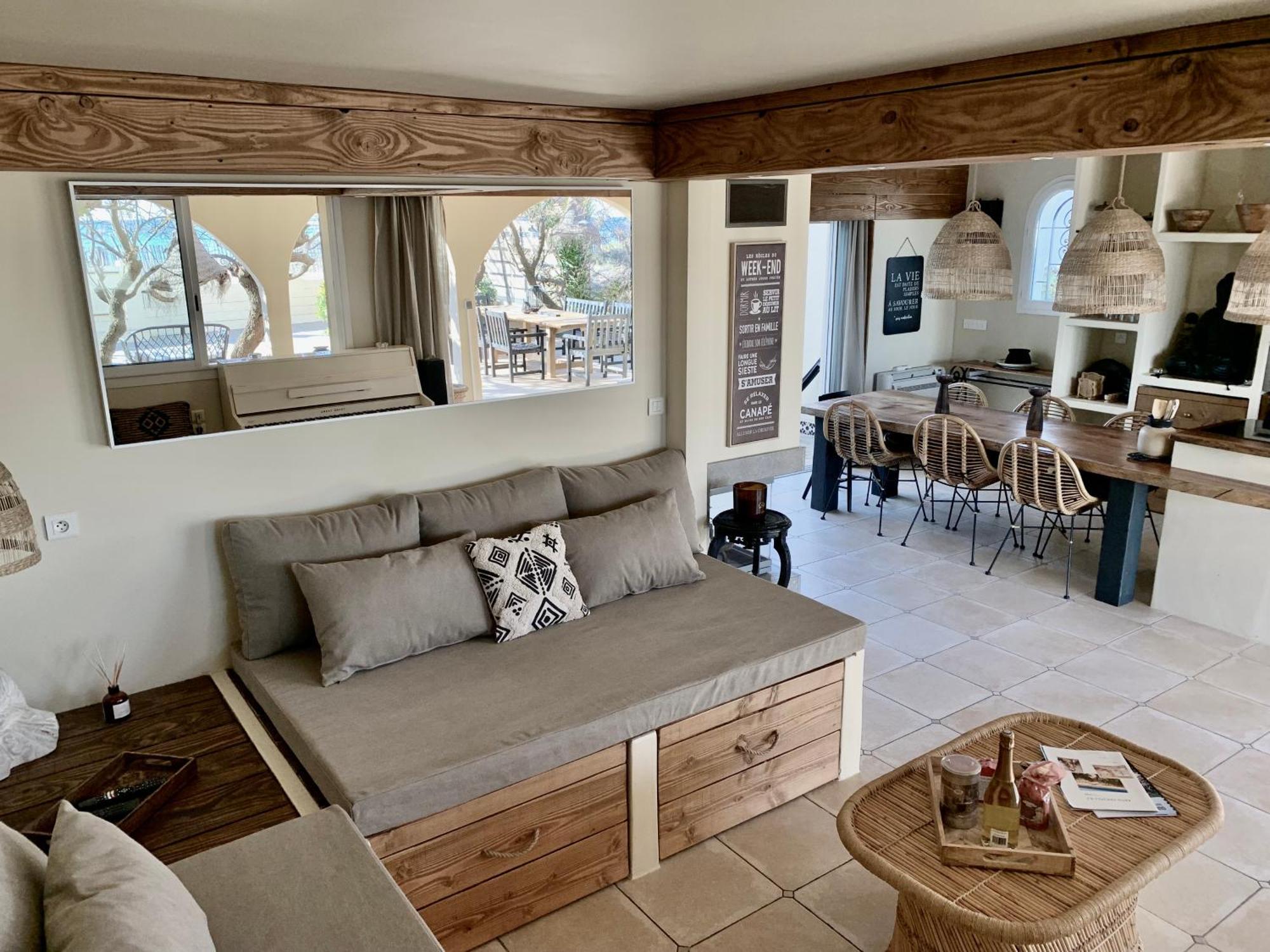 Mas Andalou Fabuleuse première ligne de mer, plage privative Frontignan Extérieur photo